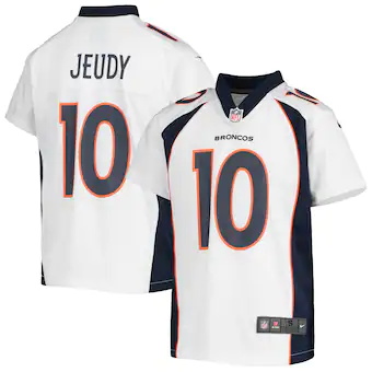 youth nike jerry jeudy white denver broncos game jersey_pi4